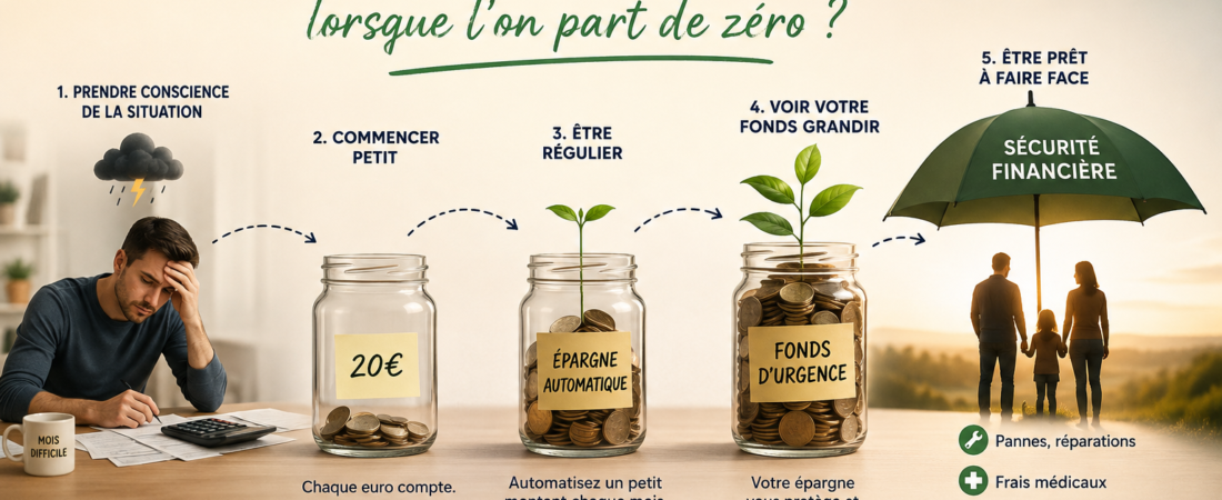 Comment créer un fonds d’urgence lorsque l’on part de zéro ?